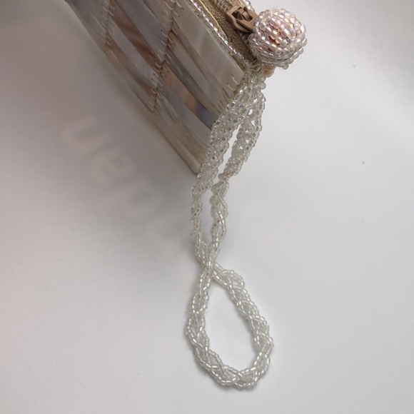 Mad Bags Abalone Sliver Wallet Handmade Shell Purse Zipper Closure. EC - Picture 11 of 11